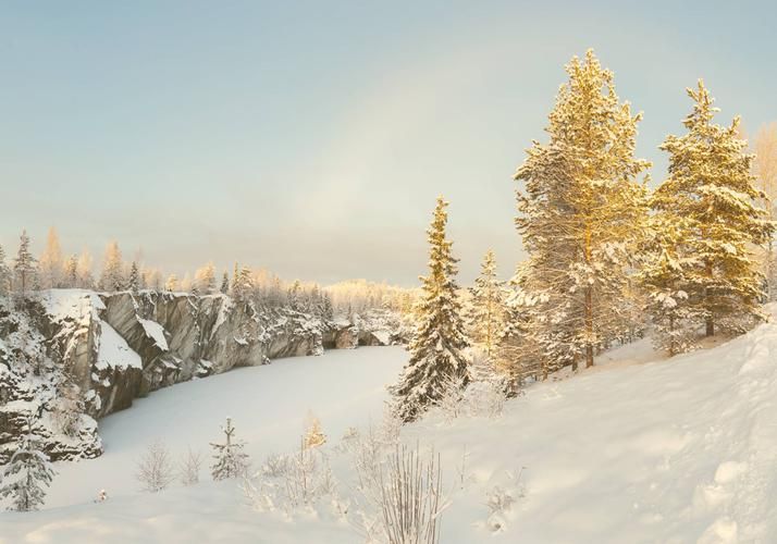 Пейзажи, что не забудешь: ретропоезд, Рускеала, водопады