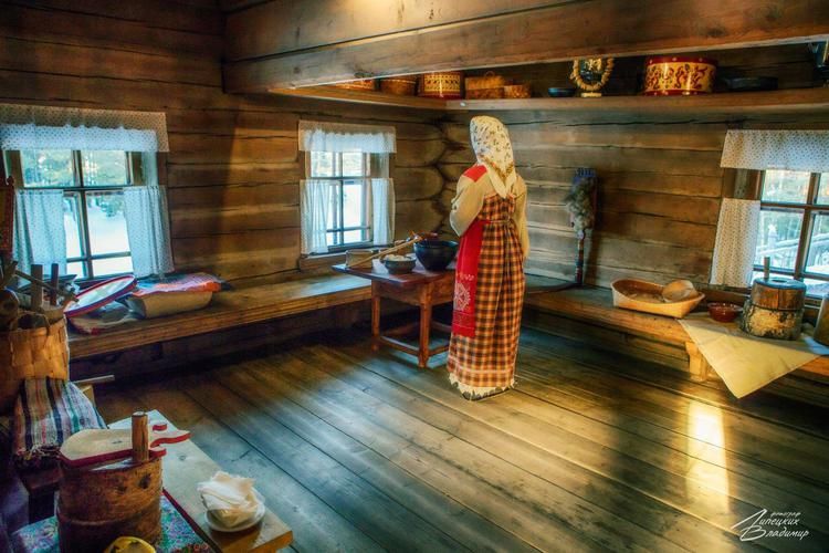 Русская деревня в декабре